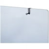 Quartet Single Post Over-the-Panel Hook 1 Hooks - 1 Hangers - 4.50" Size - for Garment, Coat, Bag, Office - Metal - Black - 1 Each
