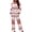 Christmas Reindeer, variant on Hibiscus Flower Button Up Pajamas for Women Size 4XL Womens Long Sleeve Pajama Sets 2 Piece Cover Ups for Women Daily Loungewear and Pants Sleepwear Outfits