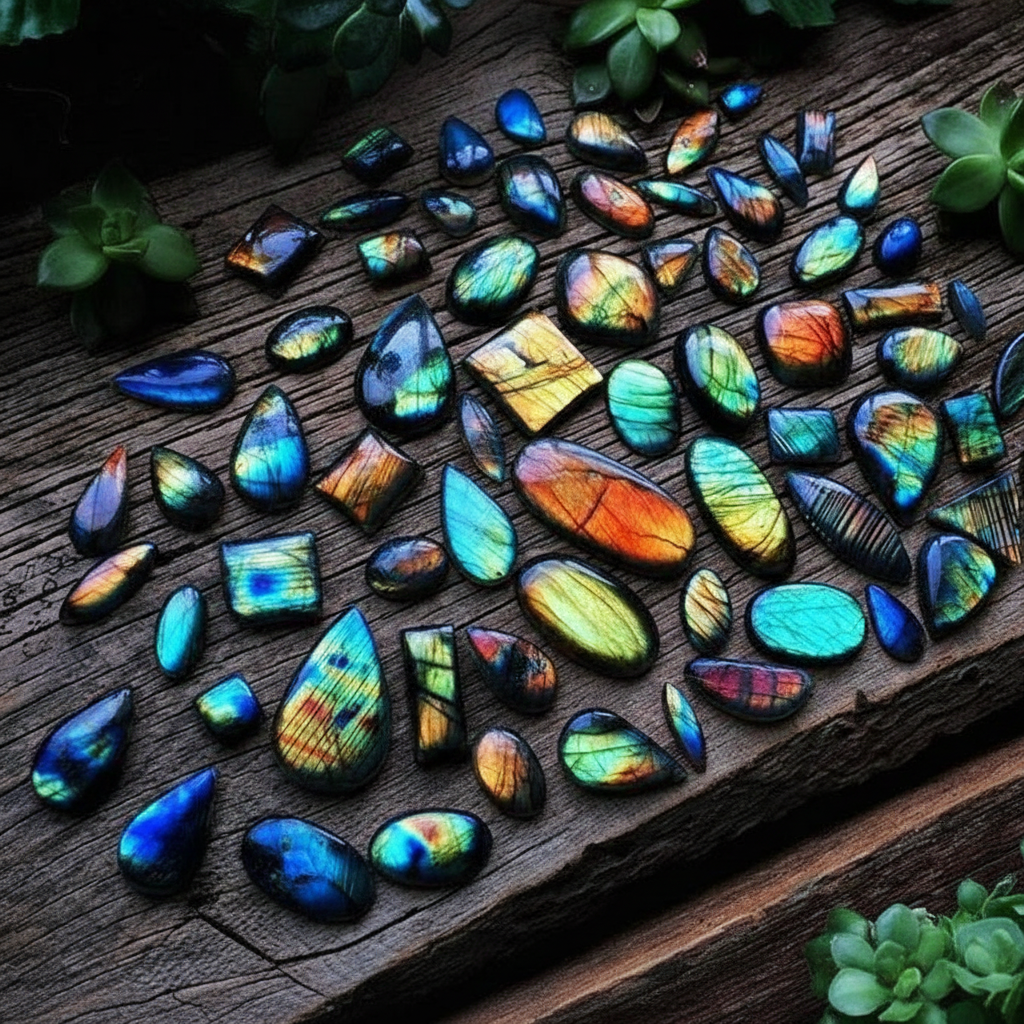 500 Cts Wholesale Parcel Natural Labradorite Labradorite Loose Gemstone Cabochon