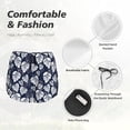 thumbnail image 6 of Fotbe White Leaves Womens High Waist Running Shorts Athletic Workout Quick Dry Shorts for Women with Pockets Gym Yoga Summer Shorts-Small, 6 of 9