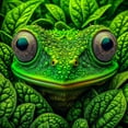 thumbnail image 1 of Puzle Bgraamiens Frog Camouflage Wild Animal 1000 piezas, 1 of 6