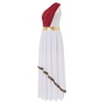 thumbnail image 3 of Disfraz de baile de alabanza griega antigua para mujer, vestido de Cosplay de Halloween con un hombro superpuesto de gasa, Túnica con adornos Vintage, Ropa de baile para coro, 3 of 5