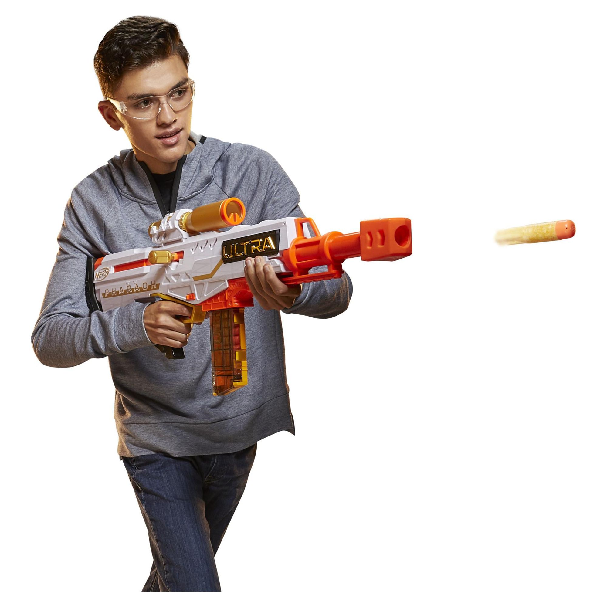 Nerf Ultra Pharaoh Blaster -- Gold Accents, 10-Dart Clip, 10 Nerf Ultra Darts, Compatible Only with Nerf Ultra Darts - image 4 of 7