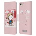 thumbnail image 1 of Head Case Designs Officially Licensed Peanuts Oriental Snoopy Samurai Leather Book Wallet Case Cover Compatible with Apple Touch 6th Gen / Touch 7th Gen, 1 of 6