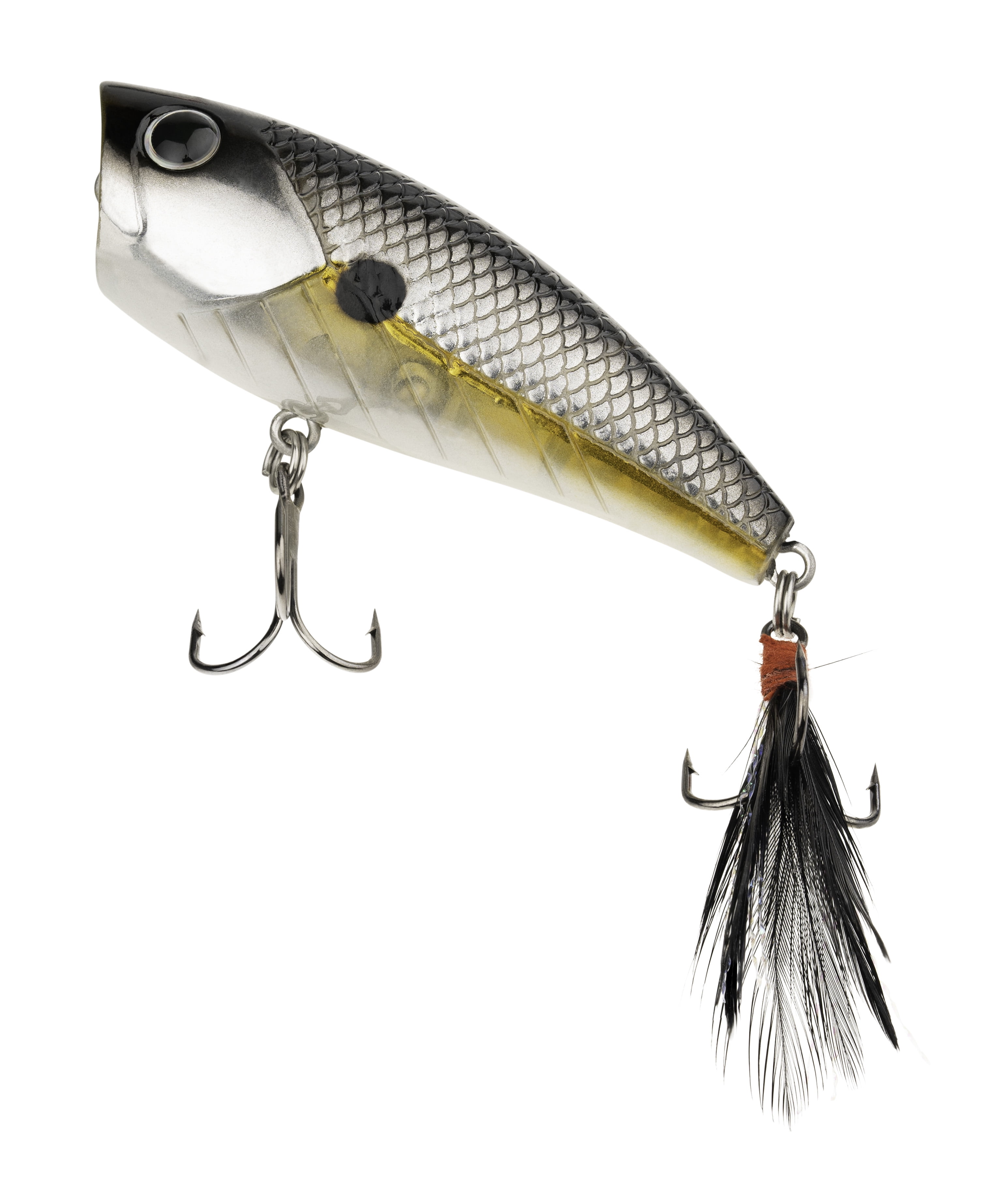 Lunkerhunt Impact Crush - Silver Side - 1/3 oz Floating Popping Fishing Lure