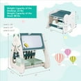 thumbnail image 4 of Costway 3-In-1 Kids Art Easel with Stool Magnetic Dry-Erase Board with  Book Rack Green, 4 of 10