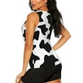 thumbnail image 3 of Easygdp Milk Cow Women's Workout Tank Top, Running Top, Hiking Shirt, Quick-Dry for Running, Yoga, Hiking - Medium, 3 of 9