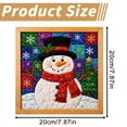 thumbnail image 3 of SeekLGT Christmas DIY Sewing Kit, Snowman DIY Christmas Craft Kit, Framed DIY Cloth Sewing Set, Holiday Fabric Art Craft Kit for Adults and Kids, Seasonal Wall Decor Activity, 3 of 9