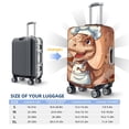 thumbnail image 6 of Daiia Dinosaur Baking Delight Luggage Cover, Thickened Washable Travel Luggage Covers, Elastic Unique Baggage Covers for 18-20 inch Luggage-Medium, 6 of 9