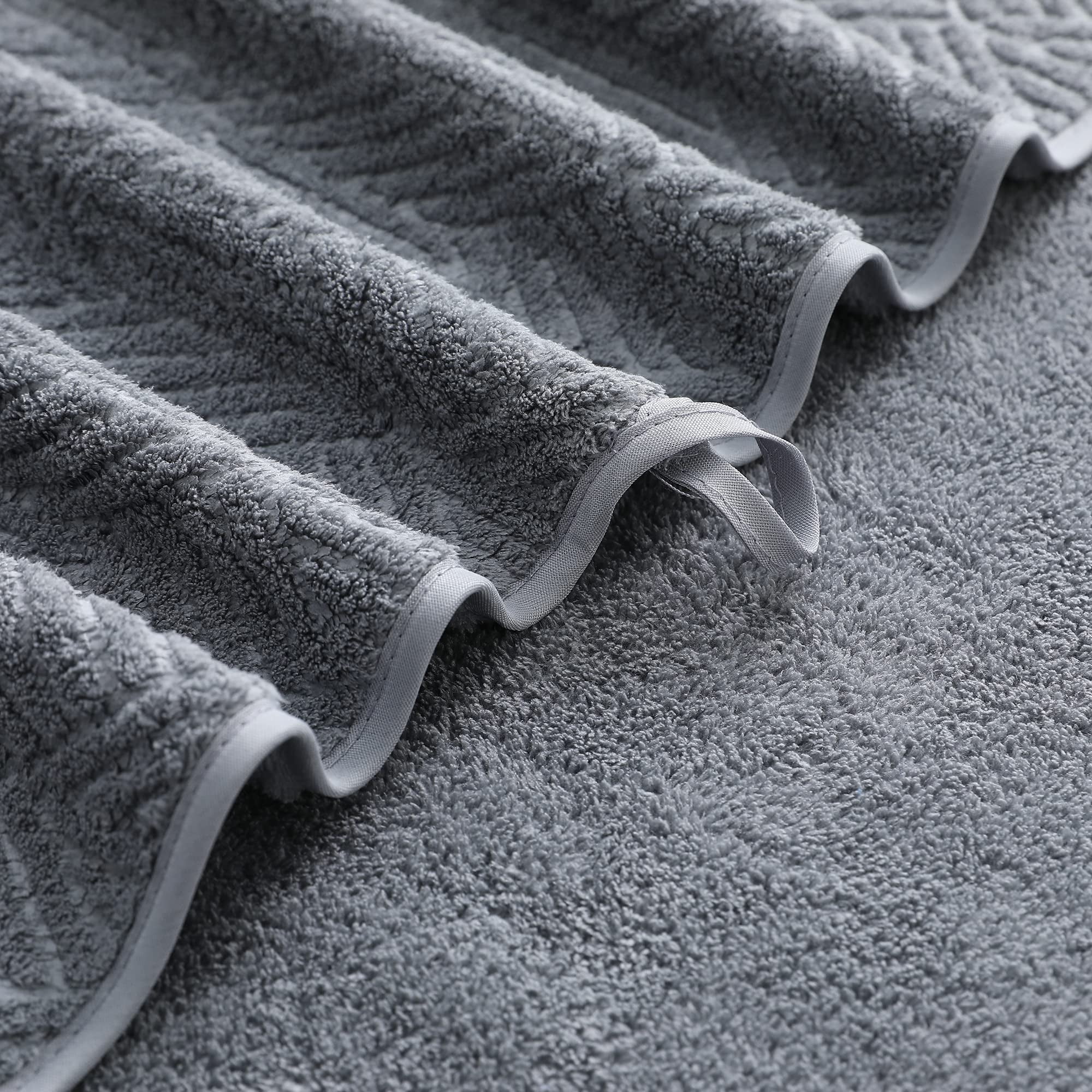 Smuge 4 Pack Oversized Bath Sheet Towels (35 x 70 in,Dark Gray) 600 GSM Ultra Soft Large Bath Towel Set Cozy Quick Dry Bathroom Towels Hotel Luxurious Towels