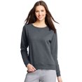 thumbnail image 1 of Hanes Chandail en Molleton Col Rond ComfortSoft EcoSmart pour Femmes, m, Ardoise Chiné, 1 of 4