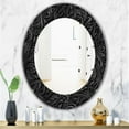 thumbnail image 3 of Designart 'Obsidian Impressions 10' Miroir Moderne - Miroir Mural Ovale ou Rond - 24x36, 3 of 4