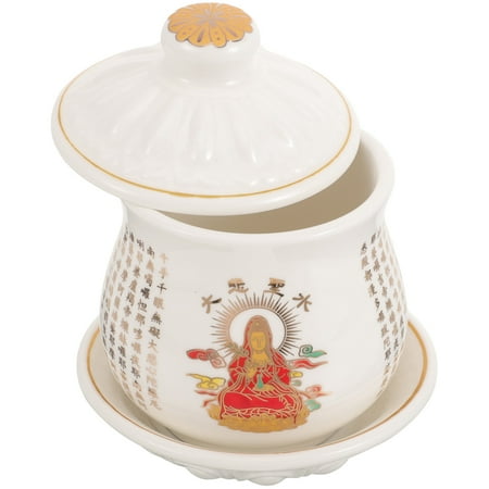 

Water Offering Cup Ceramic Water Cup Buddhist Water Cup Tibetan Worship Cup for Temple