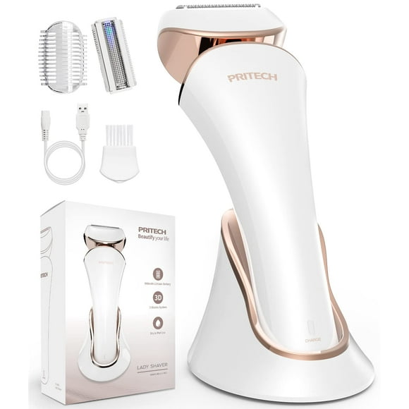 Afeitadora eléctrica PRITECH para mujer, inalámbrica, húmeda y seca