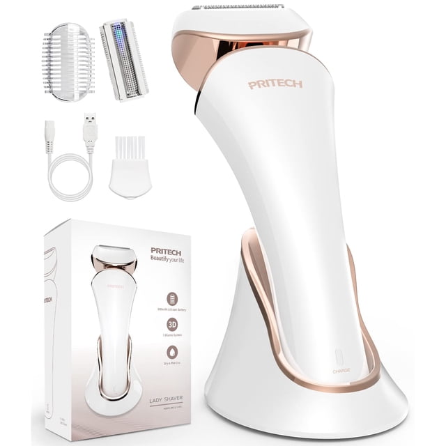 Afeitadora eléctrica PRITECH para mujer, inalámbrica, húmeda y seca