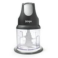 thumbnail image 3 of (2 pack) Ninja Express Chop 200 W Food Processor, Mince, Puree, One-Touch, Non-Slip Base, Dishwasher Safe, NJ100WM Black, 3 of 11