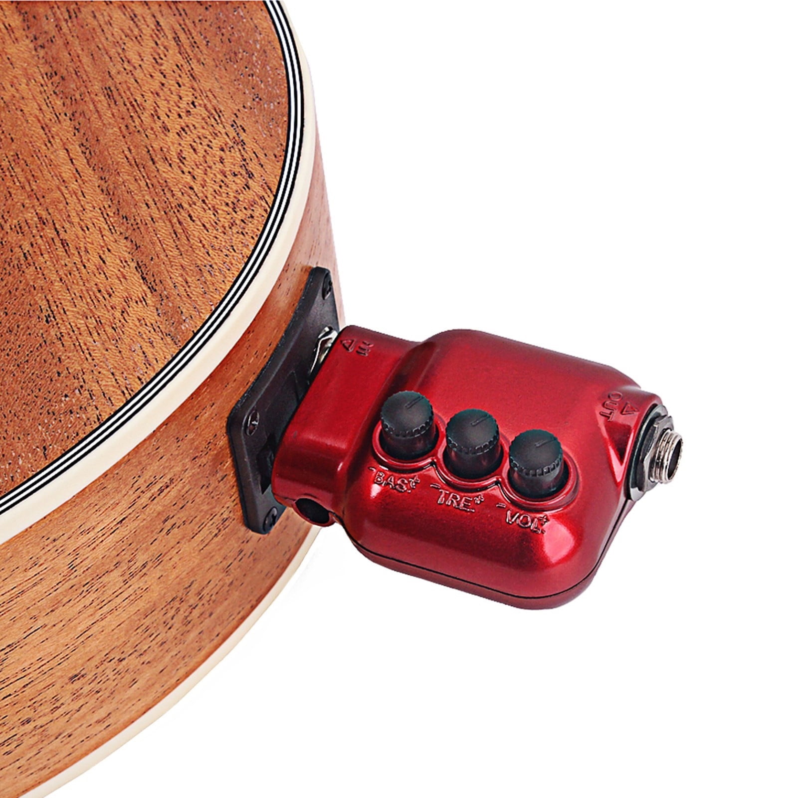 Small Preamplifier Preamp Guitars Pickup EQ Equalizers Preamplifier 6.35mm Plug Acoustic Guitar Preamplifier Enduring