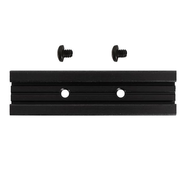 Knape & Vogt KVBFR SPK Aluminum Splice Kit for Flat Rail, Black