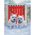 thumbnail image 1 of Carolines Treasures BDBA447CCHF Porte Rouge Westies Drapeau Toile Maison Taille, 1 of 4