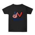 thumbnail image 4 of Cathalem T-Shirts Oversize pour Femmes Col Rond Manches Courtes Extensible Ajusté Crop Tops, Noir TTG, 4 of 4