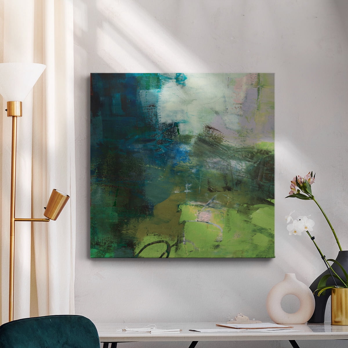 Wexford Home Custom Stone VI-Premium Gallery Wrapped Canvas, 24" x 24" - Ready to Hang