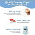 thumbnail image 4 of 400 Pcs Sewing Clips Quilting Clips Multipurpose Sewing Clips Plastic Clips for Sewing Assorted Colors Sewings Clips for Fabric Mini Clips for Plastic Clips for Crafts, 4 of 7
