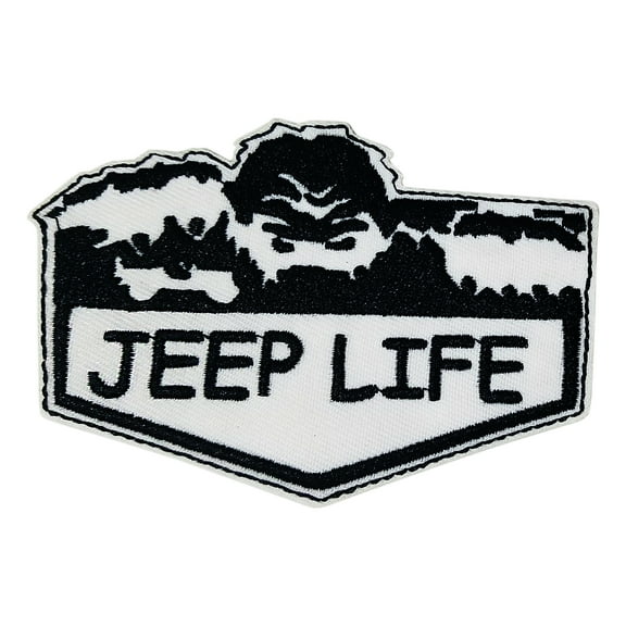 Jeep Life Adventure Embroidered Patch Iron/Sew-On Applique Travel Souvenir