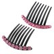 thumbnail image 1 of peines laterales para el pelo con 7 dientes, peines florales con diamantes de imitación, horquillas decorativas para el pelo, accesorios para mujeres (2 estilos), 1 of 5