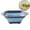 Blue, variant on Bxaolu Colander Strainer, Over the Sink Colander, Silicone Kitchen Sink Strainer, Foldable Large Colander Basket to Wash Vegetable, Fruit, Gray
