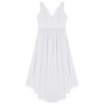thumbnail image 4 of CHICTRY Girls Sleeveless High-Low Hem Dress Special Occasion Chiffon Flower Girl Bridesmaid Dress, 4 of 5
