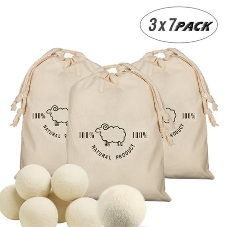 3X7 Pack Australian Wool Dryer Balls, XL Reusable Organic Natural Fabric Softener and Static (Best Cutlery Set Australia)