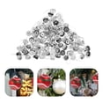 thumbnail image 2 of Miangastore 100pcs Christmas Ornament Caps Plastic Replacement Ornament Hangers Cup Caps Round Caps Plastic Caps Shatterproof Ball Cap Holder for Christmas Tree, 2 of 9