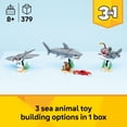 thumbnail image 4 of LEGO Creator Fierce Shark with a Treasure Chest Building Toy for Boys & Girls - Kids Build a Shark, Fish, or Manta Ray Animal Figure - Bedroom or Shelf Decor for Ages 8+ - 31381, 4 of 8