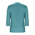 thumbnail image 3 of yievot Womens Tops 3/4 Sleeve Dressy Blouses V Neck Tunic Tops Casual Business Summer Shirts, 3 of 6