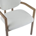 thumbnail image 4 of Drew Modern Upholstered Dining Chairs with Solid Wood Frame, White, Set of 2, 4 of 9
