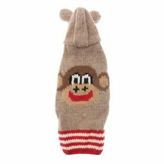 handmade wool monkey dog hoodie with ears medium