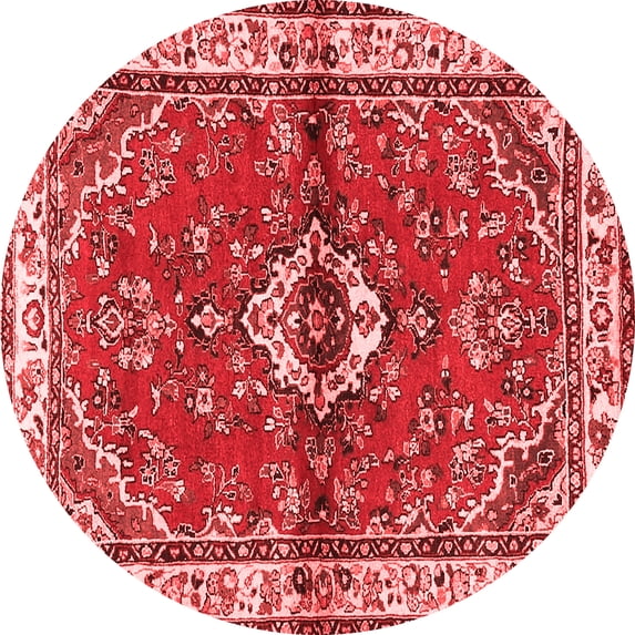 Ahgly Company Indoor Round Persian Red Traditional Area Rugs, 6' Round