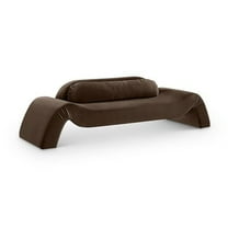 Meridian Furniture Austin Brown Velvet Sofa