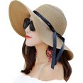 thumbnail image 1 of chapeau De Soleil Large Bord En Paille Pliable Pour Femme, 1 of 5