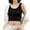 Black, variant on Sngxgn Women's Basic Short Camisole Strap Layering Tank Top(White,One Size)