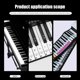 thumbnail image 4 of Tecla de piano Pegatina Pegatinas universales para teclas de Piano pegatina de nota de PVC transparente para 37 49 54 61 88 teclas piezas de Piano para teclado electrónico JShteea El nuevo, 4 of 9