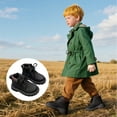 thumbnail image 5 of shoper Kids Leather Ankle Boots with Side Zipper for Boys Outdoor Play School Activities and Casual Wear Soft Sole Comfortable Durable Design Size 10.5-11 Years, 5 of 10