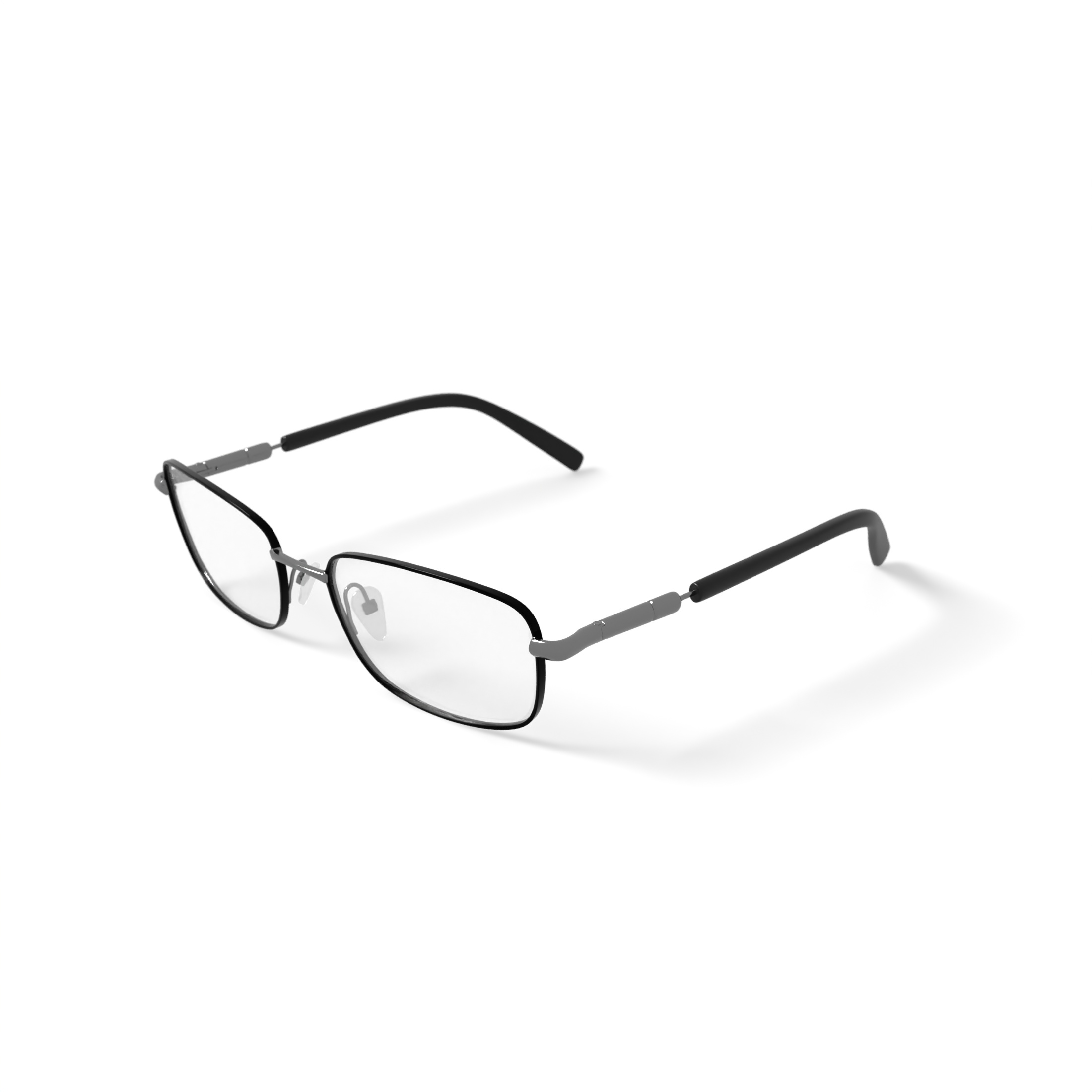 Walmart Men's Eyeglasses, MK09861, Silver, 56-18-140, with Case