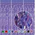 thumbnail image 2 of Cortina con flecos CYLMFC, lámina morada, 1 m x 2 m, para decoración de fiestas, 2 of 6