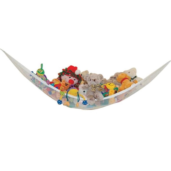 Fufafayo Large CornerToyHammock for Cats And Dogs, Space Saving PetToyOrganizer And Storage Net, Durable Polyester HangingToyHolder for Bedroom Living RoomKidsRoom