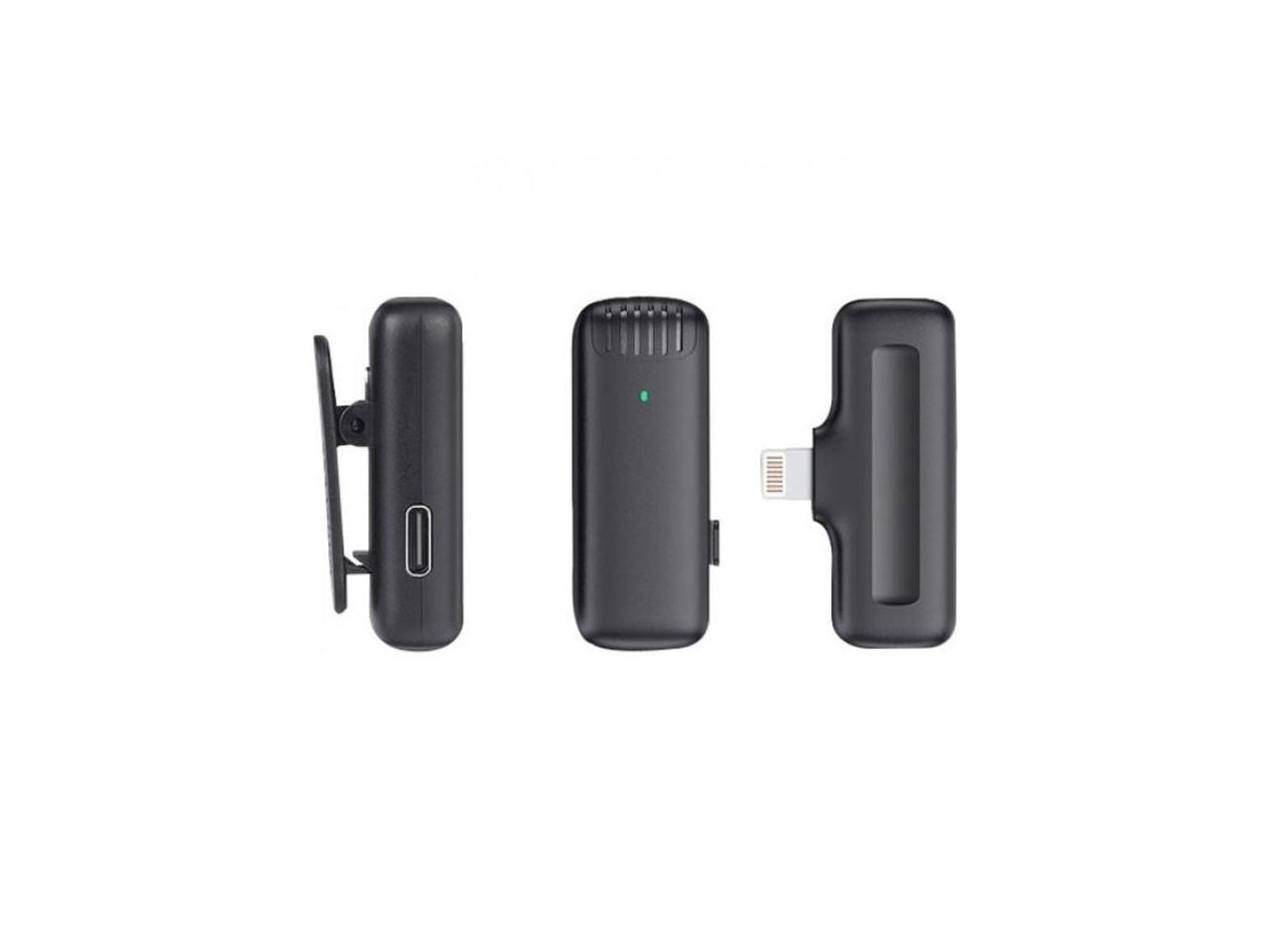 Aluratek AWLML01F Wireless Microphone - Black - Omni-directional - Clip-on, Lapel