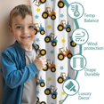 thumbnail image 3 of Blackout Kids Curtains,Cartoon Tractors Stars White Pattern Childrens Insulated Curtains Set Of 2,Bedroom Essentials,Toddler Room Decor 42"x63", 3 of 5