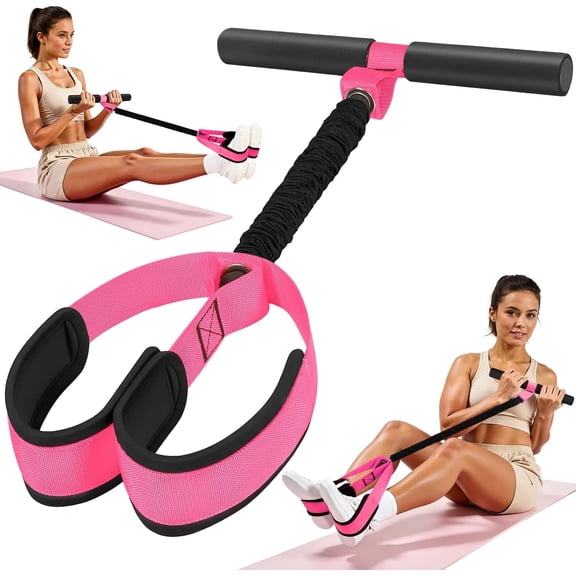 Upgraded Pedal Resistance Band with Handle,Multifuction Fitness Bands for Full Body Training,Core,ABS,Legs,Glutes,Arms,Pilates,Yoga,Physical Therapy,Strength,Sit Up Equipment for Home Workout
