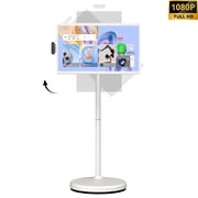 ApoloSign 24 FHD Smart Portable TV on Wheels, Smart Screen & Rolling Monitor with Stand, Movable Touchscreen with Android 16 Google EDLA Certified, 128GB & 6800mAh Battery, Gen2