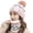 Pink, variant on Winter Hats and Scarf Set for Women Slouchy Color Matching Knitted Cap Vintage Cycling Driving Winter Necessaries
